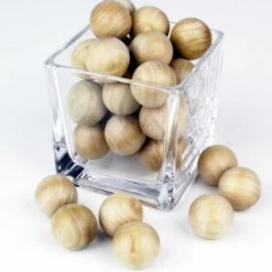 Vase Market 80 Pcs Natural Unfinished Wood Ball Sphere D-1.25" (Multiple Packing) -vasemark Shop 1 25 inch wood balls vfwbt013 5