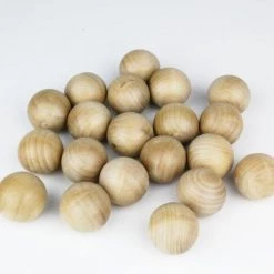 Vase Market 20 Pcs Natural Unfinished Wood Ball Sphere D-1.5" (Multiple Packing) -vasemark Shop 1 5 inch wood balls vfwbt015