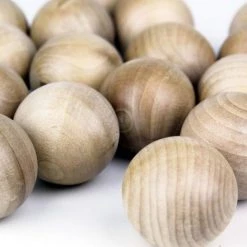 Vase Market 20 Pcs Natural Unfinished Wood Ball Sphere D-1.5" (Multiple Packing) -vasemark Shop 1 5 inch wood balls vfwbt015 3