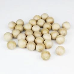 Vase Market 80 Pcs Natural Unfinished Wood Ball Sphere D-1" (Multiple Packing) -vasemark Shop 1 inch wood balls vfwbt010 1