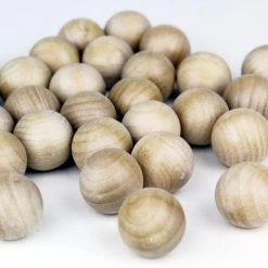 Vase Market 80 Pcs Natural Unfinished Wood Ball Sphere D-1" (Multiple Packing) -vasemark Shop 1 inch wood balls vfwbt010 3