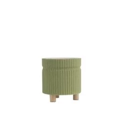 Vase Market Green Ribbed Ceramic Tripod Planter Pot H-4.5" D-4" (Pack Of 24) -vasemark Shop 16 3021 2