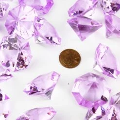 Vase Market 12 Lbs Acrylic Ice Rock Crystal 1" Large Clear Vase Fillers , Also Available In 24 Lbs -vasemark Shop acrylic diamond violet vfac007v 2
