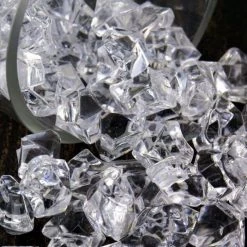 Vase Market 12 Lbs Acrylic Ice Rock Crystal 1" Large Clear Vase Fillers , Available In 24 Lbs -vasemark Shop acrylic ice rocks vfac002 1 1