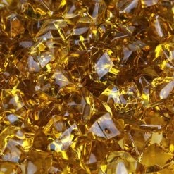 Vase Market 12 Lbs Acrylic Ice Rock Crystal 1" Large Amber Vase Fillers , Available In 24 Lbs -vasemark Shop acrylic ice rocks vfac002am 3