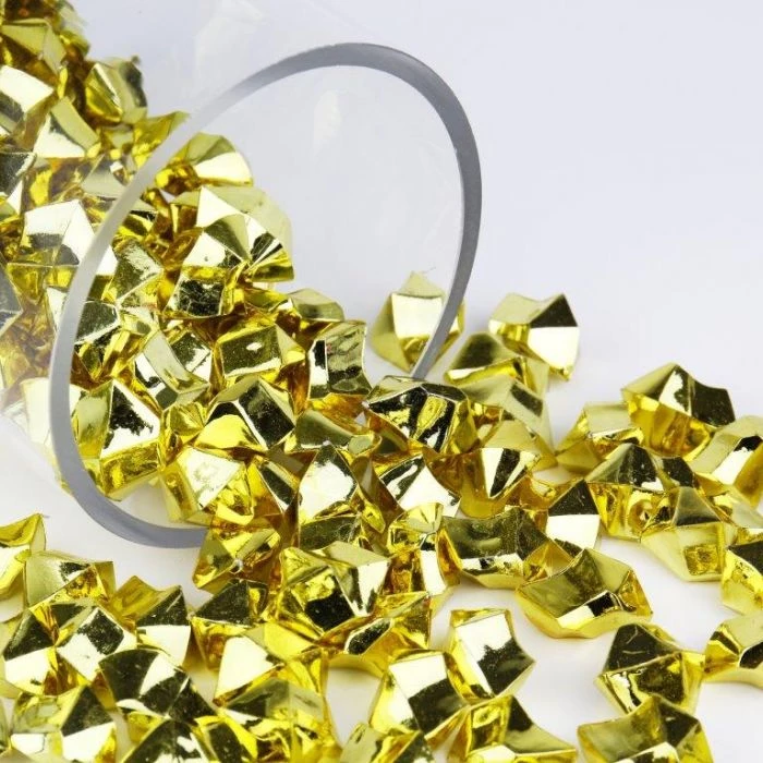 Vase Market 12 Lbs Acrylic Ice Rock Crystal 1" Large Gold Vase Fillers , Available In 24 Lbs 5 Vase Market 12 Lbs Acrylic Ice Rock Crystal 1" Large Gold Vase Fillers , Available In 24 Lbs - Image 5