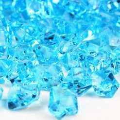 Vase Market 12 Lbs Acrylic Ice Rock Crystal 1" Light Blue Vase Fillers , Available In 24 Lbs -vasemark Shop acrylic ice rocks vfac002lb 3 1