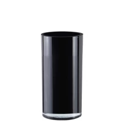 Vase Market Glass Cylinder Vase H-12" D- 6" Black Centerpiece (Multiple Packing) -vasemark Shop black glass cylinder vases gcy122 12bk.fw