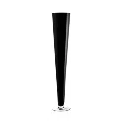 Vase Market Glass Trumpet Vase Black H-28" Event Centerpiece (Multiple Packing)