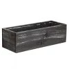 Vase Market Wood Rectangle Planter Box W/ Plastic Liner H-4" Open-13" X 5" (Multiple Packing)