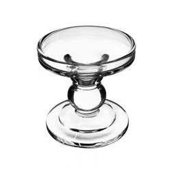 Vase Market Glass Candle Holder H-3.75" With 14" Candle Chimney Sleeves, Pack Of 12 Sets (24 Pcs) -vasemark Shop bubble glass pillar taper candle holder gch201 04 details 01 3 1