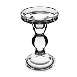 Vase Market Glass Candle Holder H-5.5" D-3.25" Bubble Pillar Taper Candlestick (Multiple Packing) -vasemark Shop bubble glass pillar taper candle holder gch201 06 details 01 1