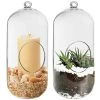 Vase Market Glass Hanging H-9.5" Terrarium Capsules Vase (Multiple Packing)