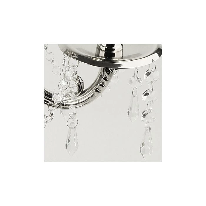 Vase Market Aluminum Candelabra W/ 5 Branches Dangling Silver Beads H-40" 5 Vase Market Aluminum Candelabra W/ 5 Branches Dangling Silver Beads H-40" - Image 5