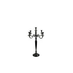 Vase Market Aluminum H-24" D-17" Jumbo Silver 5 Arm Candelabra