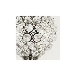 Vase Market Candelabra Crystal Globe Dangling Beads Silver H-24" -vasemark Shop candelabra 6 1 1 1