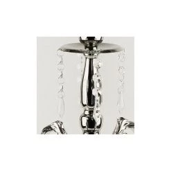 Vase Market Candelabra Crystal Globe Dangling Beads Silver H-24" -vasemark Shop candelabra 7 1 1 1