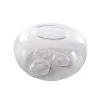 Vase Market Flat Sphere Reversible Tealight Candles Holder Vase H-4.5" D-7.5"