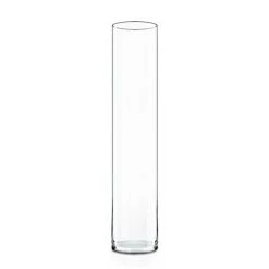 Vase Market Glass Cylinder Vase. H-24", D-4" Wedding Centerpiece (Multiple Packing) -vasemark Shop clear glass cylinder vase gcy010 24