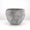 Vase Market Concrete Industrial Look Planter With Liner. H-6.5" D-7.75"