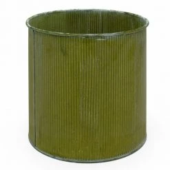 Vase Market Corrugated Zinc Metal Moss Cylinder Planter Pot, H-8" D-8" (Multiple Packing) 5 Vase Market Corrugated Zinc Metal Moss Cylinder Planter Pot, H-8" D-8" (Multiple Packing) -vasemark Shop corrugated metal planters zacy080808 1