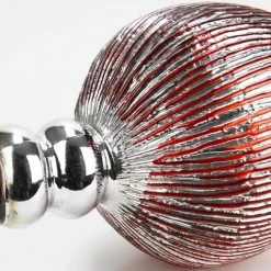 Vase Market Mercury Red Wavy Etched Glass Candle Holder, Set Of 3 (12", 14", 16") -vasemark Shop crackle mercury red candle holder gch352s3r 4