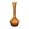Vase Market Teardrop Amber Orange H-14" D-2.5" Decorative Vase