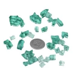 Vase Market 40 Lbs Fire Pit Glass Tempered Fire Glass 1/2" L. Green (Approx 4 Sq. Ft) -vasemark Shop fg050lg coin