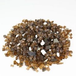 Vase Market 40 Lbs Fire Pit Glass Tempered Fire Glass 1/2" Reflective Golden Tea (Approx 4 Sq. Ft) -vasemark Shop fire glass reflective reflective golden tea fg050co r2