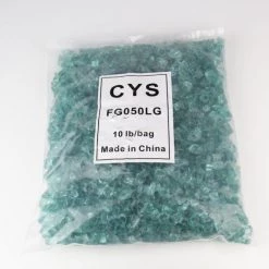 Vase Market 40 Lbs Fire Pit Glass Tempered Fire Glass 1/2" L. Green (Approx 4 Sq. Ft) -vasemark Shop fire glass reflective reflective light green fg050lg