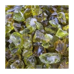 Vase Market 40 Lbs Fire Pit Glass Pebble Style Fire Glass 0.5" - 1" Amber (Approx 4 Sq. Ft) -vasemark Shop fire pit glass fg070am 3