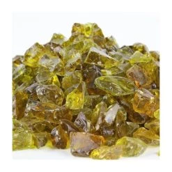 Vase Market 40 Lbs Fire Pit Glass Pebble Style Fire Glass 0.5" - 1" Amber (Approx 4 Sq. Ft) -vasemark Shop fire pit glass fg070am 6