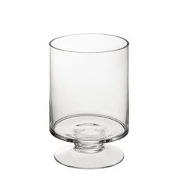 Vase Market Short Stem H-8" Open-4.75" Pedestal Glass Candle Holders (Multiple Packing) -vasemark Shop footed glass pillar candle holder gfc106l 2