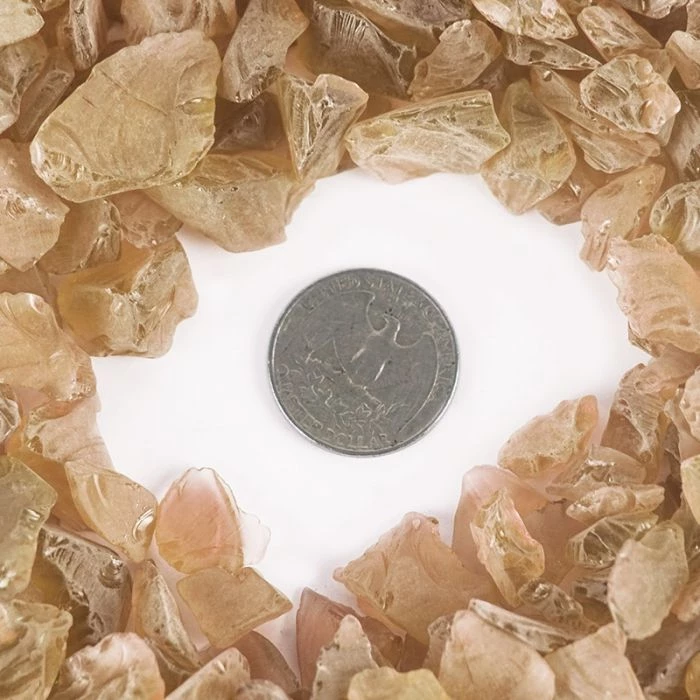 Vase Market 18 Lbs Vase Filler Sea Glass Frosted Peach 0.5" - 1", Available In 28 Lbs 4 Vase Market 18 Lbs Vase Filler Sea Glass Frosted Peach 0.5" - 1", Available In 28 Lbs - Image 4