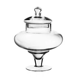 Vase Market Glass Apothecary Set Of 2. H-10", 13.5" Candy Buffet Canister -vasemark Shop gaj108 10 main 01 4 1 1