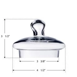 Vase Market Glass Apothecary Jar Set Of 3. H-10", 9.5" Candy Buffet Canister -vasemark Shop gaj108 10.dim2 .800 1 1