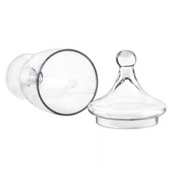 Vase Market Glass Apothecary Jars Set Of 3. H-13.5", 16.5", 10" Candy Buffet Canister -vasemark Shop gaj112 113 134 details 03