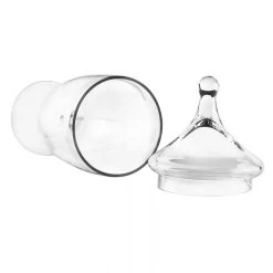 Vase Market Glass Apothecary Jars Set Of 3. H-13.5", 16.5", 10" Candy Buffet Canister -vasemark Shop gaj112 113 134 details 06