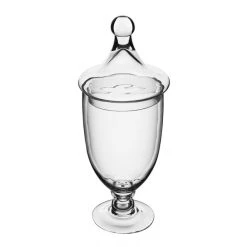 Vase Market Glass Apothecary Candy Buffet Jar Set Of 3, H-13.5", 14.7", 10" -vasemark Shop gaj112 details 01 2