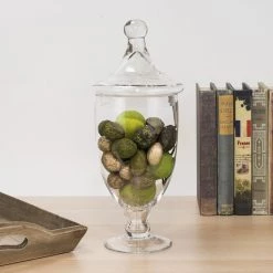 Vase Market Glass Apothecary Candy Buffet Jar Set Of 3, H-13.5", 14.7", 10" -vasemark Shop gaj112 lifestyle 01 2