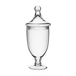 Vase Market Glass Apothecary Jars H-13.5" D-4.75" Candy Buffet Canister (Multiple Packing) -vasemark Shop gaj112 main 01