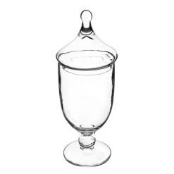 Vase Market Glass Apothecary Jar H-16.5" D-5.75" Candy Buffet Canister -vasemark Shop gaj113 details 01