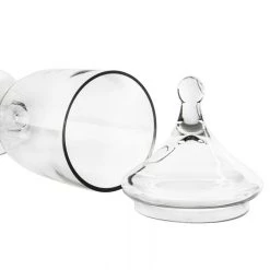 Vase Market Glass Apothecary Jar Set Of 3. H-16.5", 14.75", 10" -vasemark Shop gaj113 details 03 4