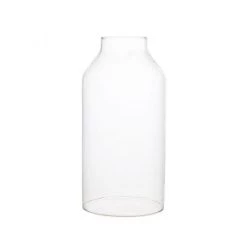 Vase Market Glass Hurricane Chimney H-8" D-2" Lamp Shade Open Ended Cover, Pack Of 16 Pcs -vasemark Shop gch022 dimension 2000 copy 1 1