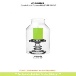 Vase Market Glass Hurricane Chimney H-8" D-5.75" Lamp Shade Open Ended Cover, Pack Of 6 Pcs 6 Vase Market Glass Hurricane Chimney H-8" D-5.75" Lamp Shade Open Ended Cover, Pack Of 6 Pcs -vasemark Shop gch022058 gch203 1