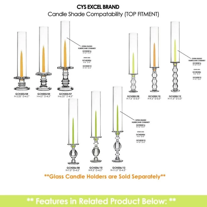 Vase Market Hurricanes Candle Shade H-16" D-3" Chimney Tubes Cover (Multiple Packing) 4 Vase Market Hurricanes Candle Shade H-16" D-3" Chimney Tubes Cover (Multiple Packing) - Image 4