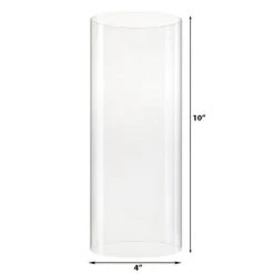 Vase Market Glass Candle Holder Set Of 3 H-3.25", 4.5", 6.25" With 10" X 4" Chimney Tubes, Pack Of 8 Sets (48 Pcs) -vasemark Shop gch04010 dim 800x800 6