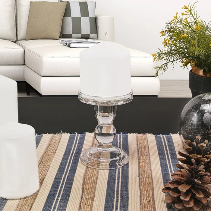 Vase Market Glass Candle Holder H-5.5" With 18" Candle Chimney Sleeves, Pack Of 12 Sets (24 Pcs) 7 Vase Market Glass Candle Holder H-5.5" With 18" Candle Chimney Sleeves, Pack Of 12 Sets (24 Pcs) - Image 7