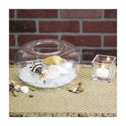 Vase Market Flat Sphere Reversible Tealight Candles Holder Vase H-4.5" D-7.5" 7 Vase Market Flat Sphere Reversible Tealight Candles Holder Vase H-4.5" D-7.5" -vasemark Shop gch901 8 2