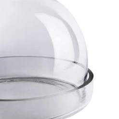 Vase Market Glass Cloche Dome Bell Jar Terrarium W/ Tray, H-8.5", D-10" (Multiple Packing) -vasemark Shop gcl109 details 03